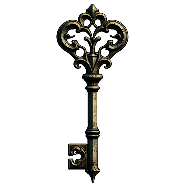 Free transparent PNG: Victorian Skeleton Key PNG Clipart  Perfect for Antiquity Themed Designs  Crafts