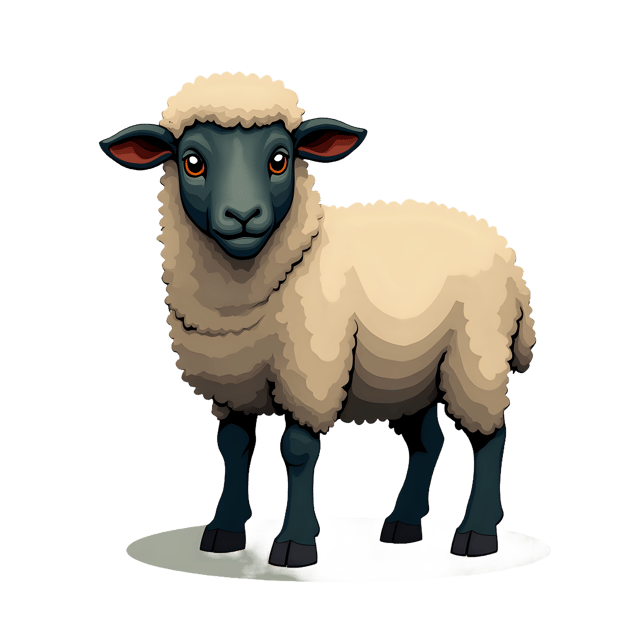 Free transparent PNG: Sheep PNG Clipart  Ideal for Farming, Agriculture  Educational Use