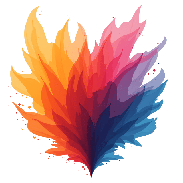 Free transparent PNG: Dynamic Bold Color Dissolving Illustration Clipart with Transparent Background