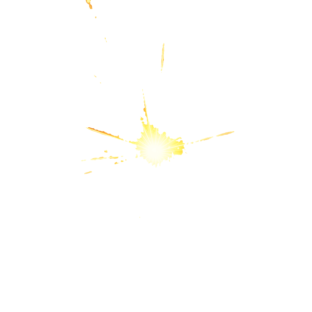 Free transparent PNG: Golden Starburst Pattern with Glowing Rays and Cosmic Dust Illustration