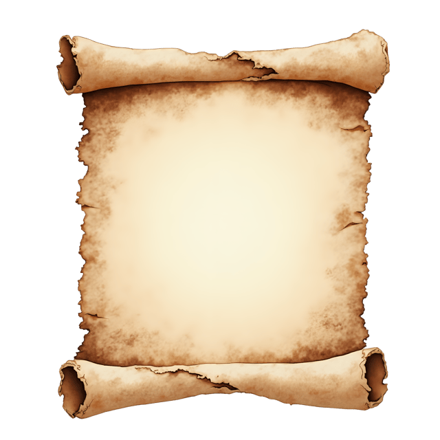 Free transparent PNG: Ripped Parchment Scroll with Ink Stains  Medieval Clipart, free downloadable png