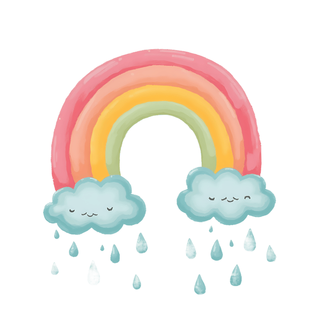 Free transparent PNG: Hand-Drawn Transparent Rainbow PNG for Artistic and Decorative Use