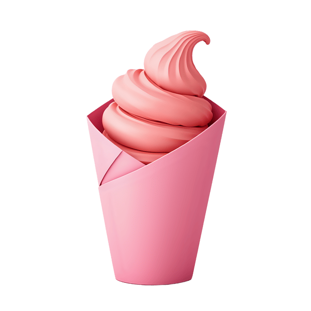 Free transparent PNG: Twist Soft Serve with Pink Paper Wrap  Dessert Clipart, free download png