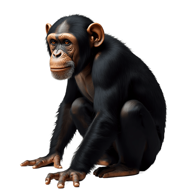 Free transparent PNG: Chimpanzee PNG Clipart  Ideal for Wildlife Projects, Education  Decor