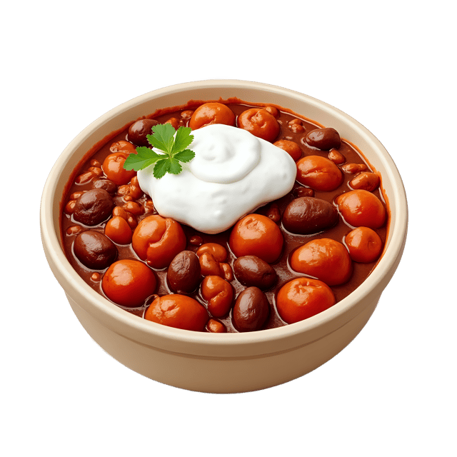 Free transparent PNG: Chili Con Carne With Sour Cream  Mexican Food PNG, free download