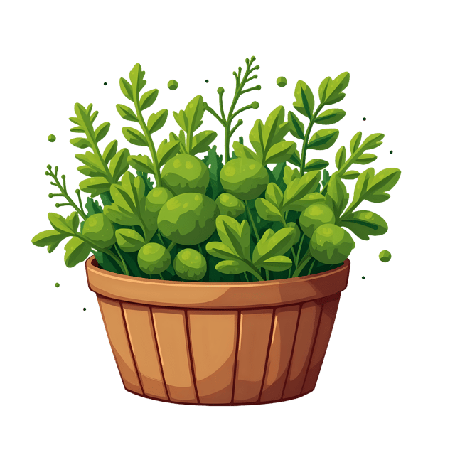 Free transparent PNG: Basket of Fresh Herbs Transparent Background PNG