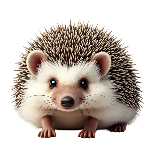 Free transparent PNG: Fluffy Hedgehog PNG with Transparent Background for Animal Art and Crafts