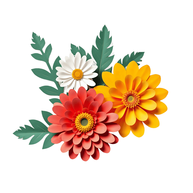 Free transparent PNG: Chrysanthemum and Marigold Flowers PNG  Perfect for Garden Decor, Crafts  Clipart