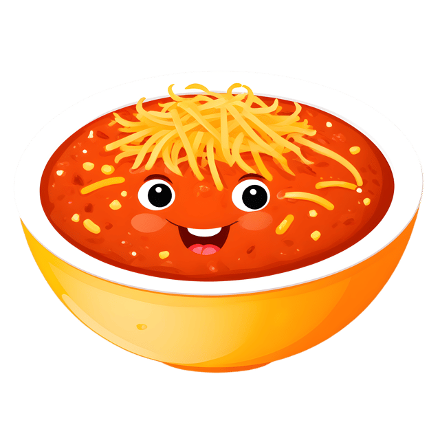 Free transparent PNG: Shredded Cheese Garnish on Bowl of Chili PNG with Transparent Background