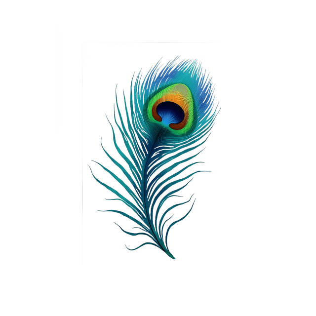 Free transparent PNG: Iridescent Peacock Feather  Free Downloadable PNG Clipart with Glass Frame