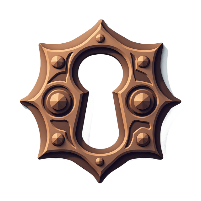 Free transparent PNG: Scroll Keyhole Plate  Decorative Clipart, free transparent png download