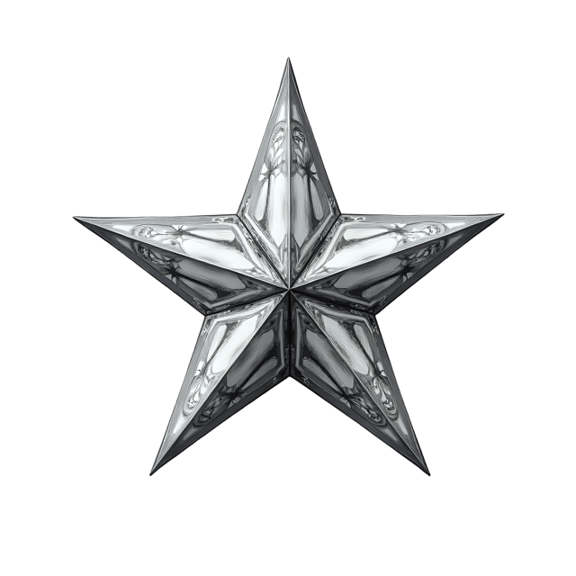 Free transparent PNG: Silver Star Ornament  Elegant Clipart, free download png