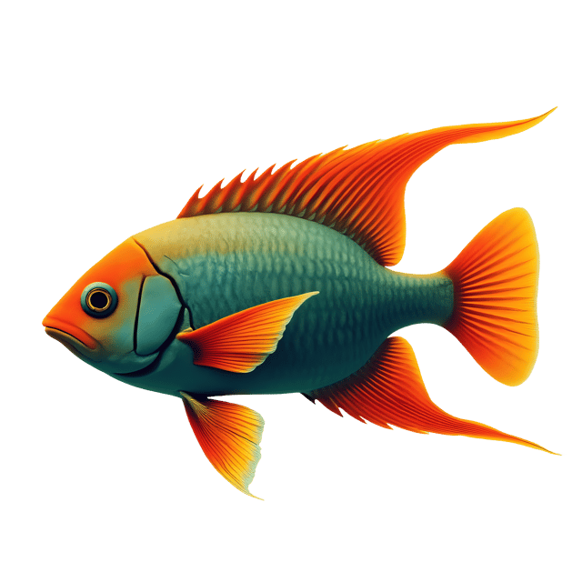 Free transparent PNG: Vibrant Tropical Fish PNG with Transparent Background for Art and Design