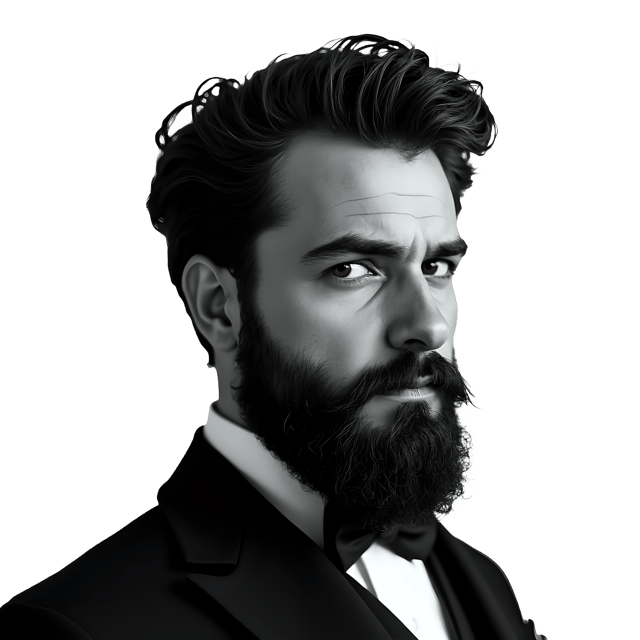 Free transparent PNG: Bearded Man Portrait PNG Clipart  Perfect for Artistic Portraits and Design Projects
