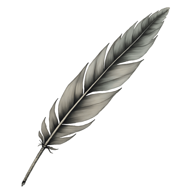 Free transparent PNG: Long Quill Feather on Grey Parchment  Medieval Clipart, free download png