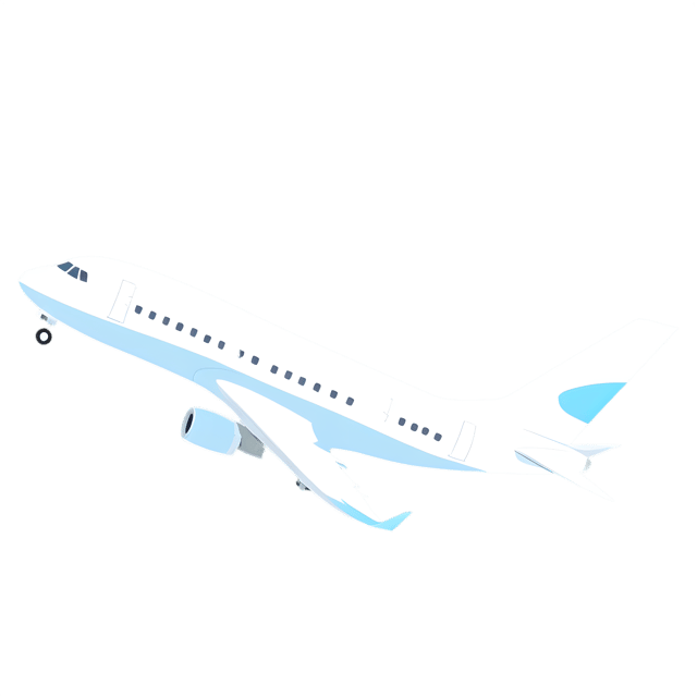 Free transparent PNG: Transparent Plane PNG for Sky Imagery and Creative Design