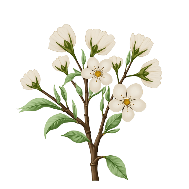 Free transparent PNG: Flowering Shrub  White Blooms Clipart, free png download