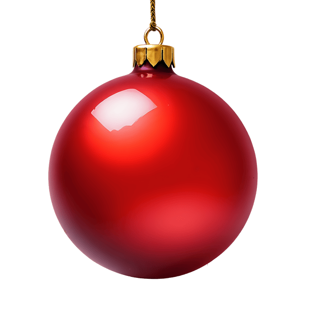 Free transparent PNG: Red Glass Ornament with Thick Gloss  Christmas Clipart, free downloadable png