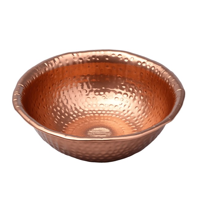 Free transparent PNG: Hammered Copper Dish Clipart with Polished Finish and Organic Shapes