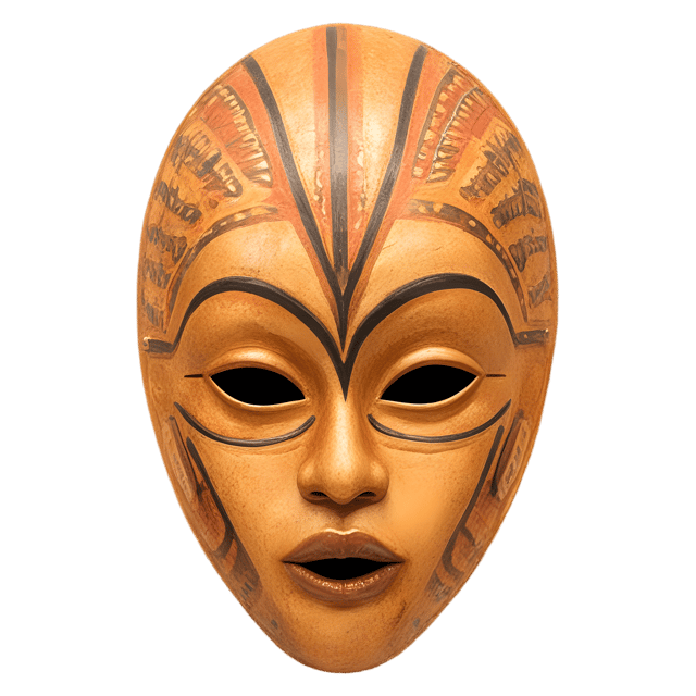 Free transparent PNG: African Mask PNG with Transparent Background for Art and Design