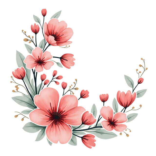 Free transparent PNG: Lunar New Year Spring Flowers PNG with Transparent Background for Decorative Use