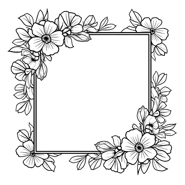 Free transparent PNG: Cottagecore Floral Frame PNG Clipart  Perfect for Rustic and Boho Designs