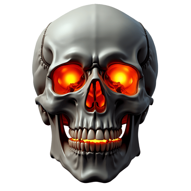 Free transparent PNG: Glowing Skull  Horror Clipart, free transparent png download