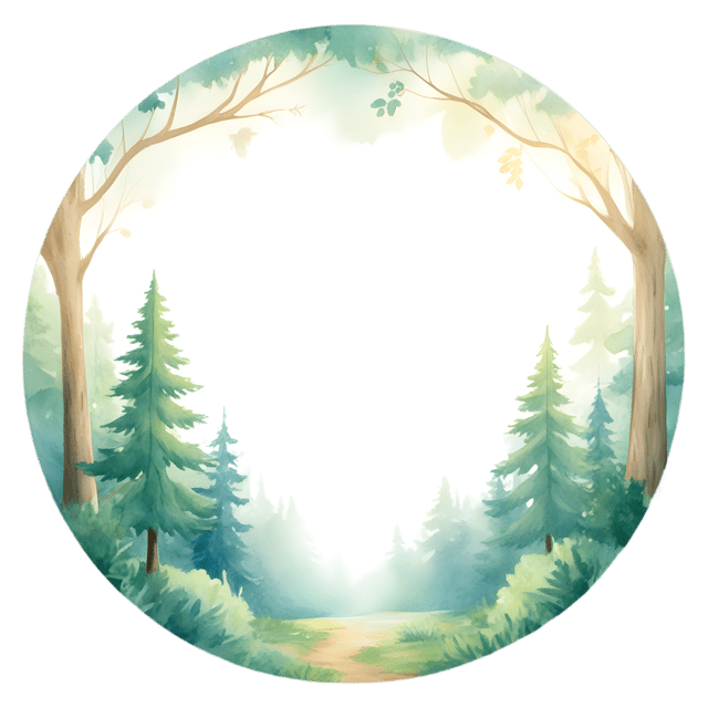 Free transparent PNG: Serenity in the Woods Glowing Circle of Light PNG