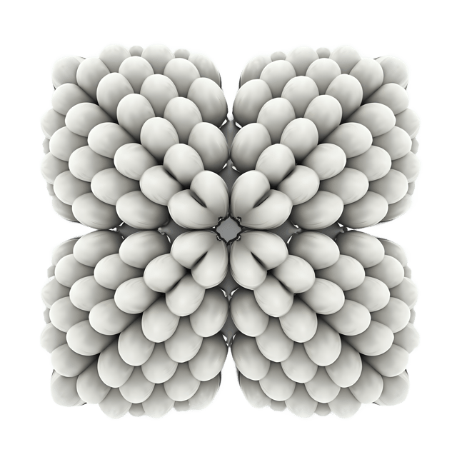 Free transparent PNG: Circular Faces Geometric Pattern PNG Transparent Background