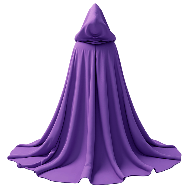 Free transparent PNG: Enchanted Cloak Shimmering Violet Fabric PNG Design for Fairy Tale and Fantasy Projects