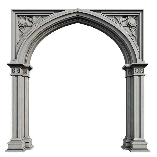 Free transparent PNG: Gothic Arch Frame PNG Clipart  Perfect for Design Projects  Decor