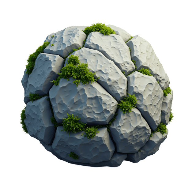 Free transparent PNG: Fractured Stone Texture with Moss  Nature Clipart, free download png