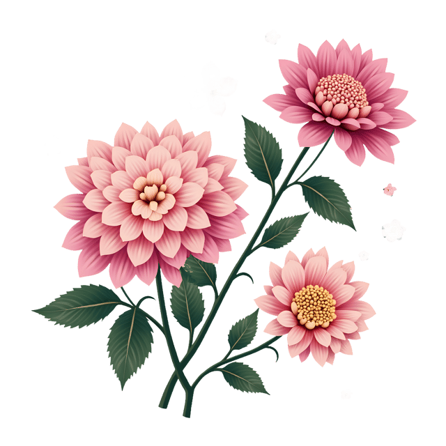 Free transparent PNG: Hydrangea and Chrysanthemum PNG  Beautiful Flower Design for Garden Decor  Crafts