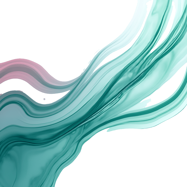 Free transparent PNG: Shimmering Teal and Rose-Pink Streaks Vector Illustration with Transparent Background