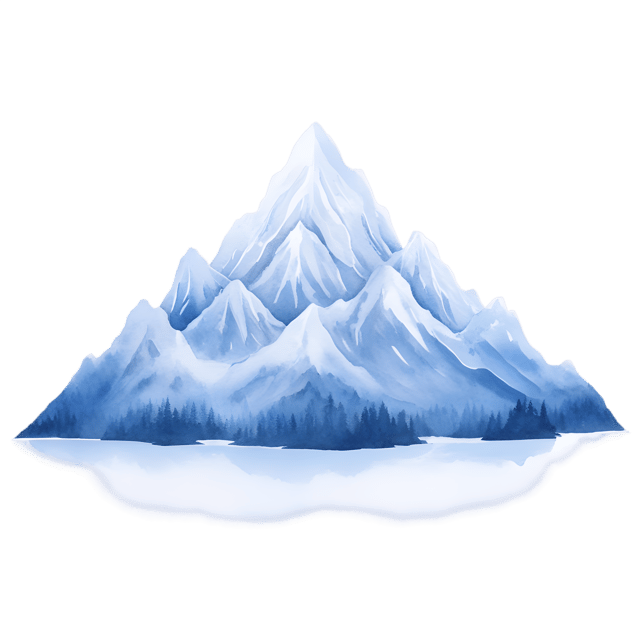 Free transparent PNG: Majestic Mountains in Morning Mist PNG Transparent Background for Scenic Art and Design