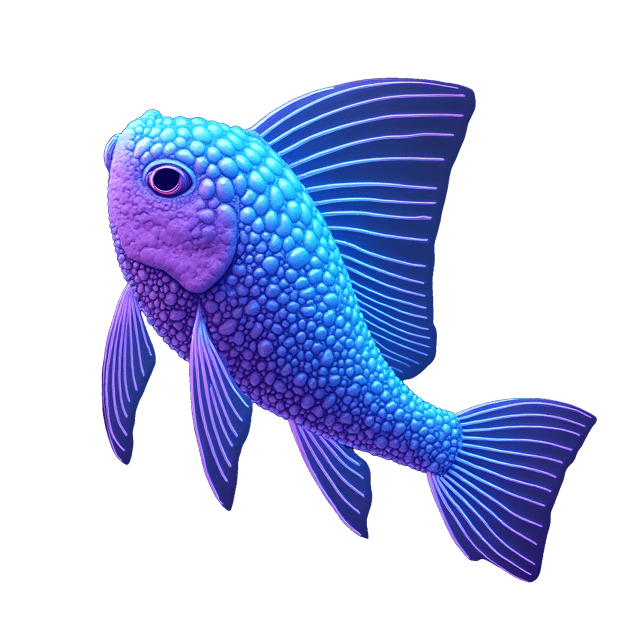 Free transparent PNG: Glowing Blue and Purple Underwater Creature PNG Clipart for Artistic and Decorative Uses