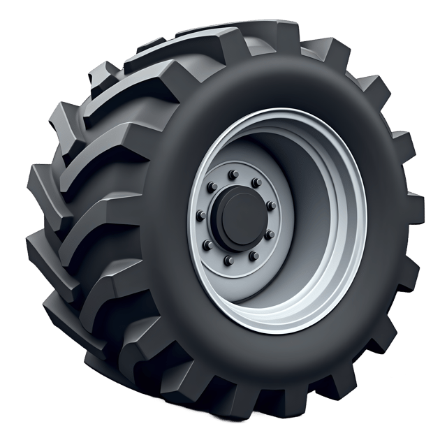 Free transparent PNG: Tractor Rear Wheel with Deep Treads  Farm Machinery Clipart, free download png