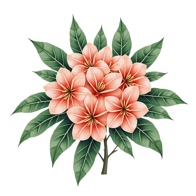 Free transparent PNG: Dense Flower Bunch with Leaf Cover  Botanical Clipart, free png download