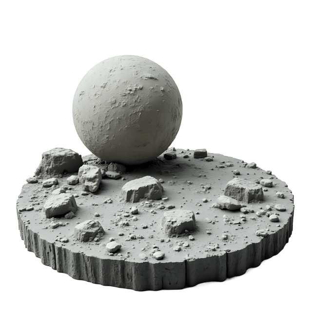 Free transparent PNG: Moon Surface Diorama PNG  Science Project Display for Space Exploration  Education
