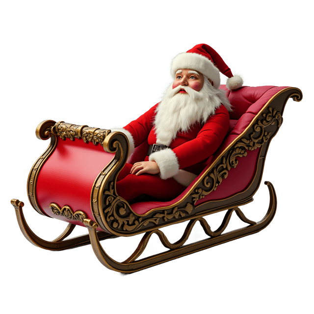 Free transparent PNG: Santas Sleigh PNG Clipart  Perfect for Holiday Designs  Crafts