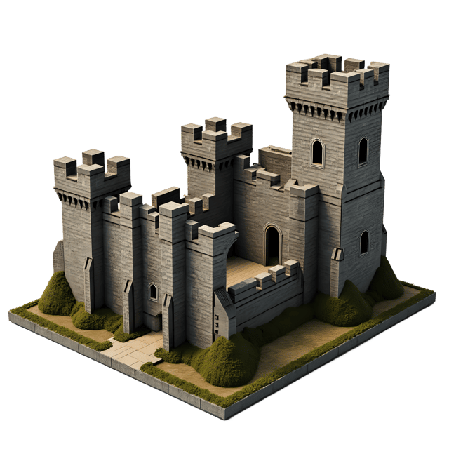 Free transparent PNG: Castle Ruins Diorama PNG Clipart  Ideal for Historical Themes  Decor
