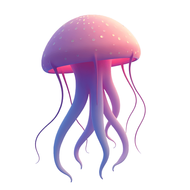 Free transparent PNG: Jellyfish PNG Download  Underwater Life Clipart for Kids, Decor  Crafts