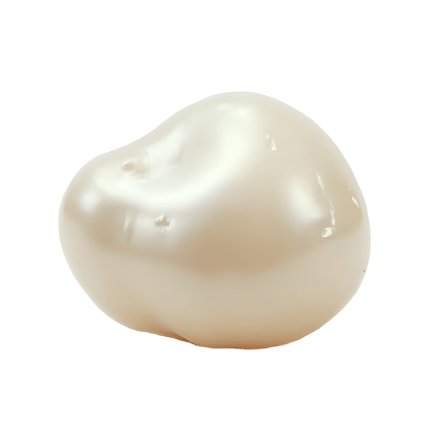 Free transparent PNG: Smooth White Pearl PNG with Lustrous Surface and Tiny Ridges