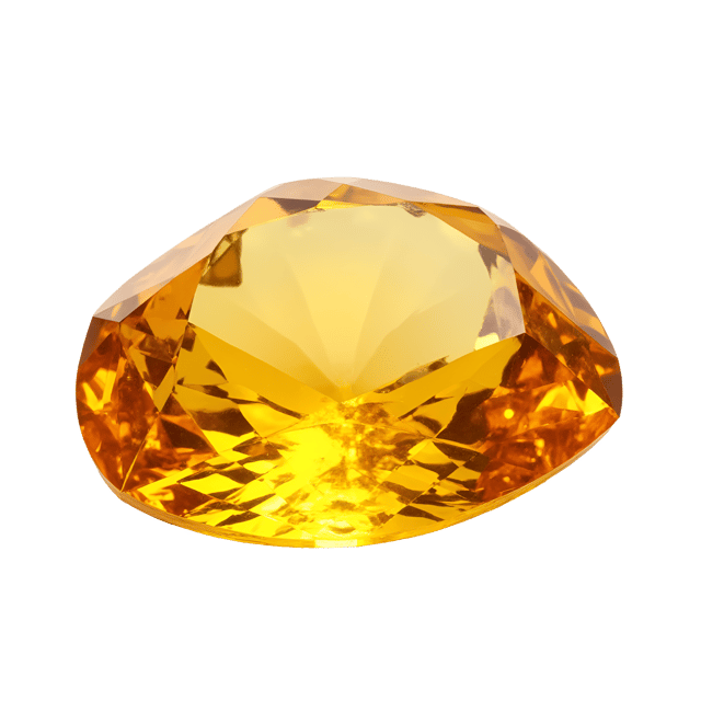 Free transparent PNG: Golden-Topaz Crystal PNG with White Background for High-Quality Visuals