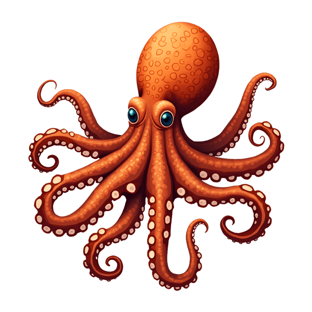 Free transparent PNG: Beautifully Patterned Octopus PNG Clipart with Transparent Background