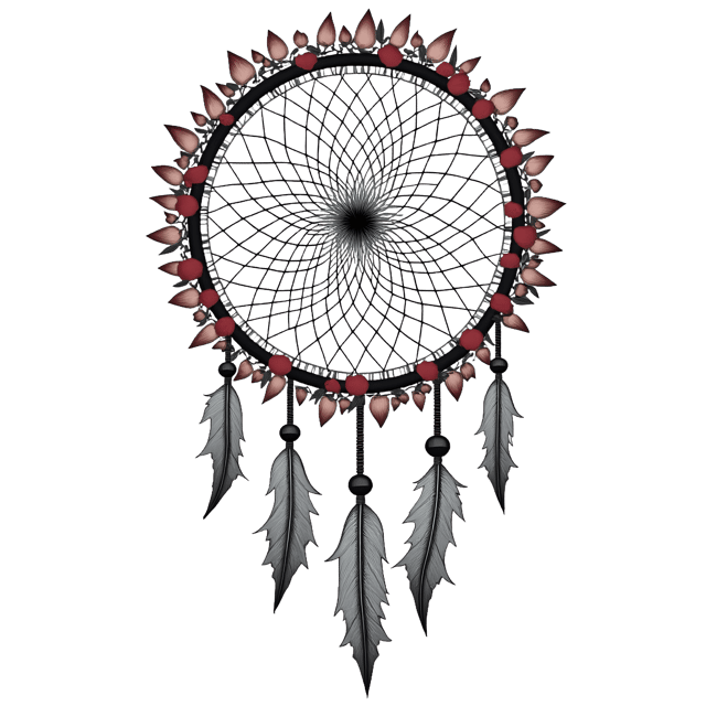 Free transparent PNG: Woven Dreamcatcher with Soft Floral Edge  Free Downloadable PNG Clipart