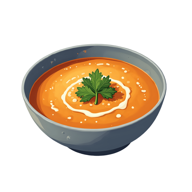 Free transparent PNG: French Onion Soup with Herb Garnish  Free PNG Download for Culinary Creations