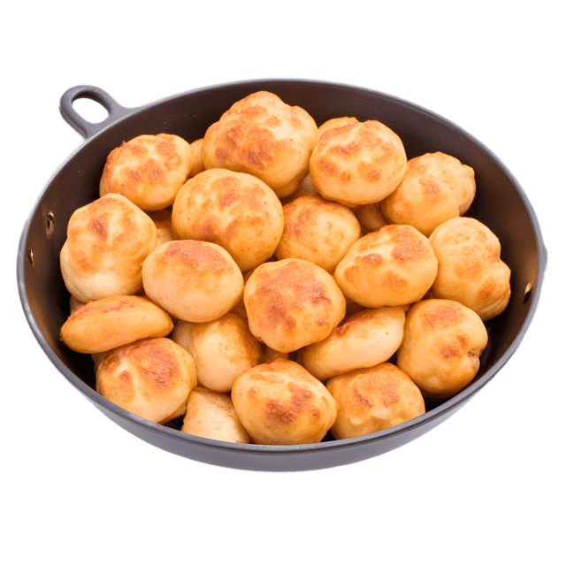 Free transparent PNG: Sunchokes Roasting in an Iron Skillet PNG with Transparent Background for Kitchen and Food Imagery