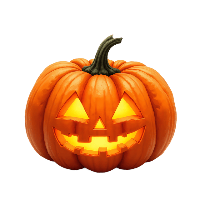 Free transparent PNG: Glowing Face Pumpkin  Halloween Clipart, free downloadable png