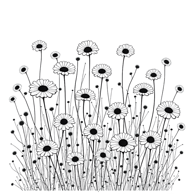Free transparent PNG: Open Field Blooms  Mixed Shape Flower Clipart, free png download